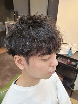 メンズ レオ 南森町店(men's LEO) ソフトツイストスパイラルパーマ×マッシュ