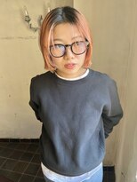 アンリ(Henri)&nbsp;【かしむらゆうか】オレンジカラー/ブリーチ/ケアブリーチ/ボブ