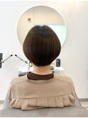 ショート　マッシュ　ショートボブ　髪質改善　ストレート