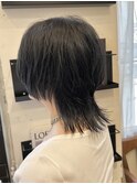 斜めバング/グレージュカラー/デザインカラー/吉祥寺R14