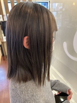 ヘアースペースブルーム ヒーロー 園田店(HAIR SPACE BLOOM hero) 【園田/ミルクティーグレージュ】ブリーチカラー