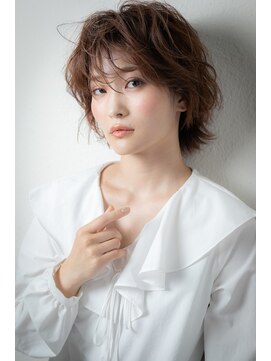 カバーヘア 上尾西口店(COVER HAIR) フレンチカジュアル小顔くびれヘアウルフボブw上尾20代30代40代