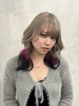 スノットバイガルテ(SNOT by GARTE) デザインカラー/キツネカラー/裾カラー/エンドカラー/ベージュ