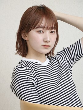 ガーデン オオタカノモリ(garden otakanomori) 20代30代40代大人可愛い簡単スタイリング外ハネボブ×前髪あり