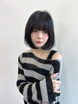 ロンドローズ 名古屋(Lond damaskRose) 顔周り ボブ 韓国 レイヤー ダブルカラー 名駅 リタッチ 156