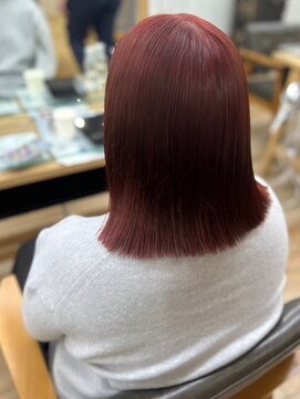 ネオリーブ クーロ(Neolive curro) ダブルカラー　チェリーカシス×ケアブリーチ　メルティカラー