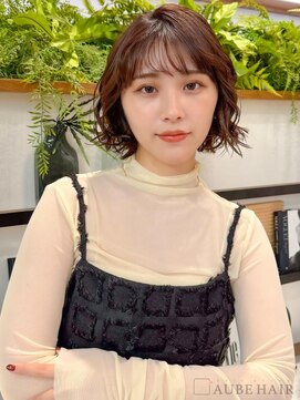 オーブ ヘアー エテ 宮古島2号店(AUBE HAIR ete) 20代・30代_波巻きミニボブ