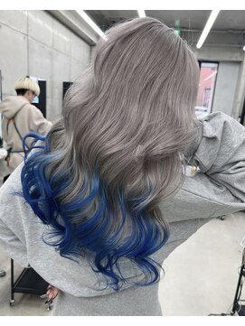 ディーエヌエー バイ エゴル(DiNA by ENGOL) グレー×ブルー