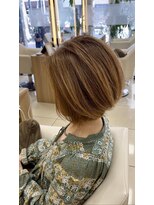 スタイル 茅ケ崎(STYLE)&nbsp;イメチェン/ホワイトブロンド/外ハネボブ/美髪