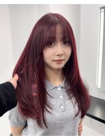 エゴ 池袋(EGO) ワインレッド×レイヤーカット