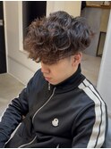 スペインカール/プードルパーマ/海外パーマ/ナチュラルフェード