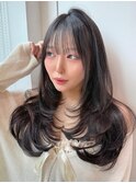 トレンド感抜群！！！ふんわりレイヤーカット×艶髪透明感カラー