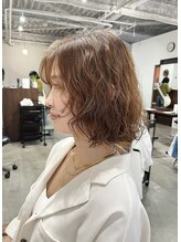 アオゾラヘアーカミノウラ(AOZORA HAIR kaminoura) レイヤーボブパーマ