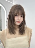 ボブ/レイヤーカット/グレージュカラー/表参道