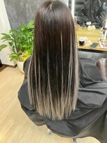 カラーズヘアー(Colors hair) 【colors 徳島】カラーなしバレイヤージュ風シールエクステ