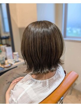 ソル 千葉(Sol) ナチュラル外ハネボブ   オリーブベージュ