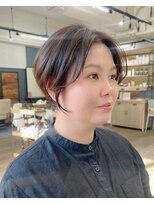 ルアン 上通り(ruen)&nbsp;熊本ショート ハンサムショート 前髪長めショート 20代30代40代