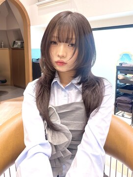 ロンド レグリーズ 立川(Lond leglise) 姫カットレイヤー/暗めカラー/韓国風巻き/レイヤーカット/立川