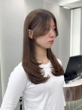 ロンドリゼル 札幌(Lond RiseL) ◯ オリーブグレー/韓国/レイヤーカット/髪質改善/縮毛矯正/札幌