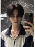 コンマバング センターパート 韓国メンズヘア