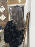 10トーンオリーブベージュブリーチなしケアカラー髪質改善
