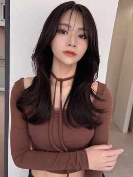 ソヨン 星が丘店(SOYON) イメチェン/小顔/前髪あり/ワンホンレイヤー/セミロングレイヤー