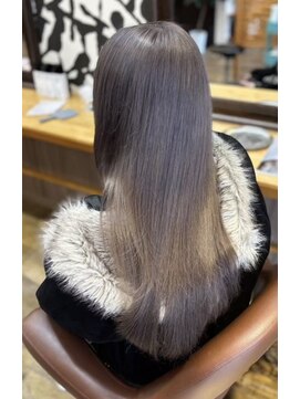 桃の木 ヘアー(桃の木 hair) トリプルカラー×ホワイトグレージュ