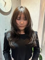 ブルーメ(Blume...) ロングレイヤー/韓国内巻きスタイル/チョコレートブラウン