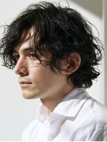 ビフィーノ リルネ フォー メン(Bifino Rilune for men)&nbsp;MEN’S/リバースセンターパート/ニュアンスパーマ/川西池田