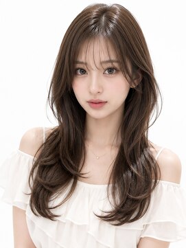アローンズ(alones) 韓国風くびれレイヤーセミロング