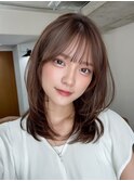 髪質改善艶髪韓国風エギョモリ、ベージュ