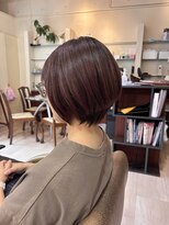 美容室ステラ　坂戸駅前店&nbsp;大人美人ショートボブ × カシスブラウン