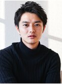 七三オールバック　ビジネス　かき上げヘア　スパイキーショート