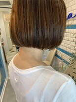 シー バイ ロンド 新宿(Sea by Lond)&nbsp;カットできまる！スリークボブ×カーキアッシュカラー