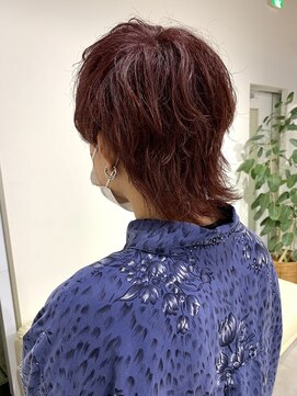 ジーニー 横浜(giinii) マッシュウルフ×ピンクパープル