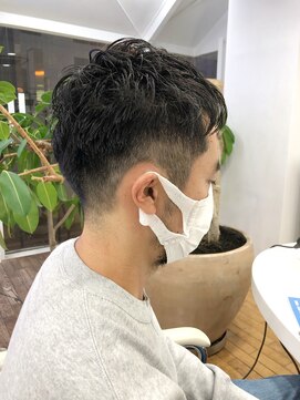 ヘッズ 本八幡店(HEADS) かき上げヘア　ニュアンスマッシュ　サイドパート　韓国マッシュ