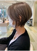 グレージュショート