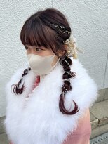 トータルビューティ ジェム バイ ヘアタイム(TOTAL BEAUTY gem by HAIR TIME)&nbsp;成人式ヘア 編みおろしツイン