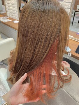 シュガー ヘアアンドネイル 仙台(SUGAR) インナーオレンジ
