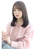 大人ガーリーミディアム×髪質改善×縮毛矯正×20代30代40代