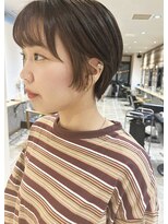 トッカ 札幌(tocca) 【熊澤】マッシュショート×透明感ベージュイヤリングカラー