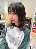 【デジタルパーマ】ミディアムウルフ×ニュアンスパーマ☆
