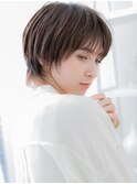 ダークアッシュ暗髪透け感ショートウルフTb7越谷20代30代40代