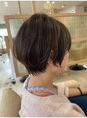 30代40代50代抜け感くびれショートベージュ