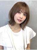 大人ボブ　くびれボブ　レイヤー　外ハネボブ　レイヤーカット