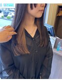 王道ベージュのインナーカラー
