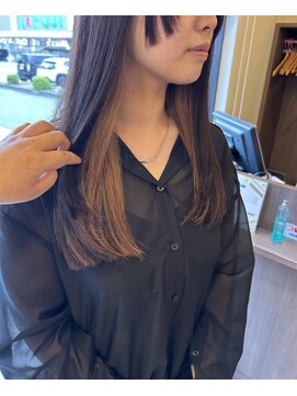 ヘアーブランドジン パルト(HAIR BRAND Jin Palt) 王道ベージュのインナーカラー
