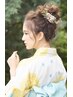 ヘアセット＋浴衣着付け＋アクセサリー付き￥6300