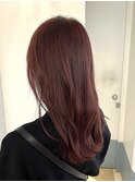 ショコラピンクチェリーピンクヘアー秋カラー暖色カラー銀座