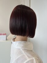 コト 福井大和田店(coto)&nbsp;福井大和田 ボブ タッセルボブ ボルドーカラー ワインレッド